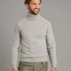 Roll Neck Super Geelong - Silver -Clothing store 230731 OliverBrown3276