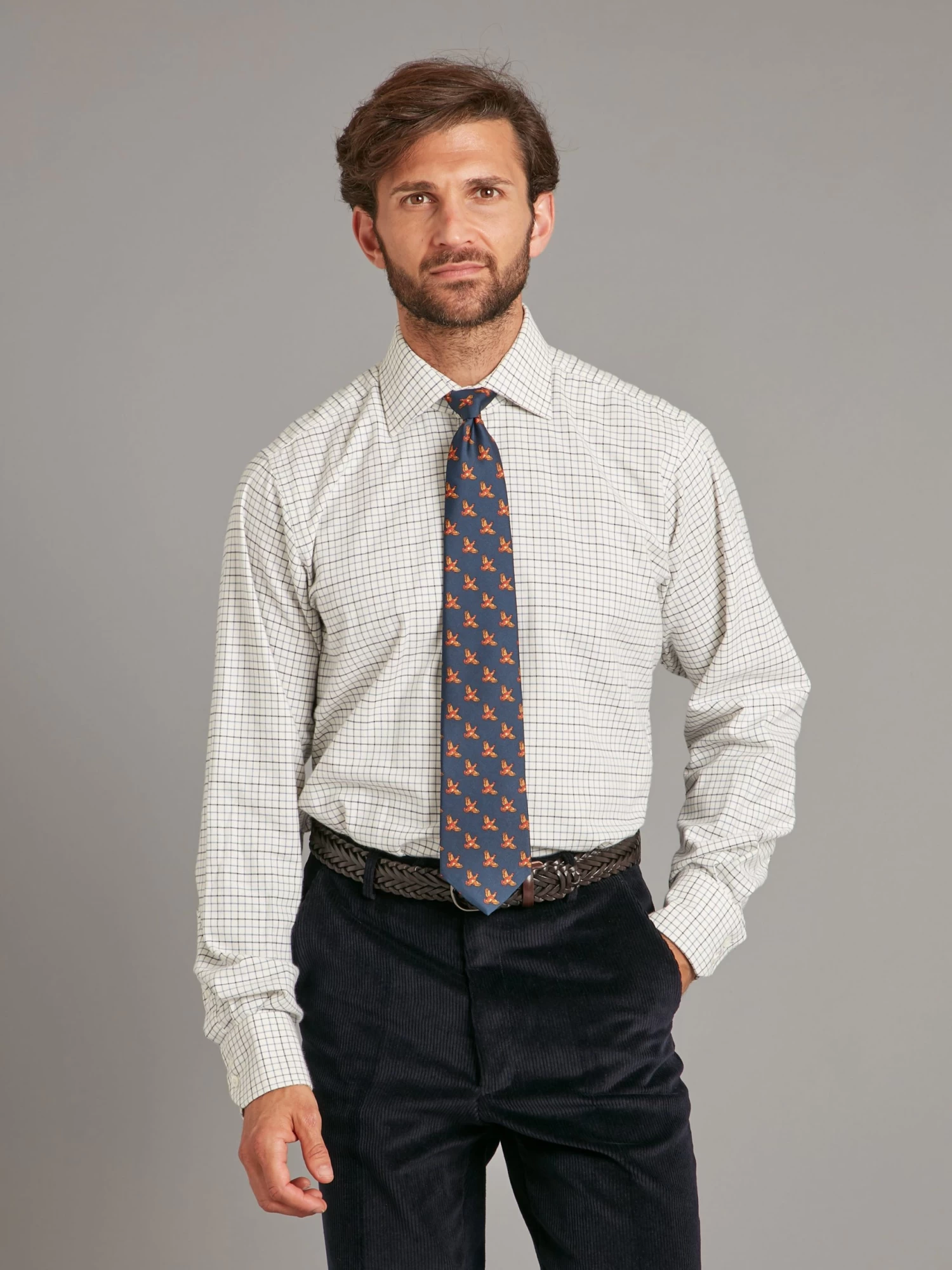 Tattersall Check Shirt - Blue/Navy 3 Tattersall Check Shirt - Blue/Navy