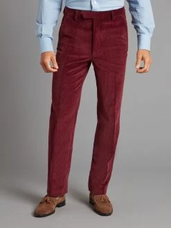 Heavyweight Corduroy Trousers - Maroon
