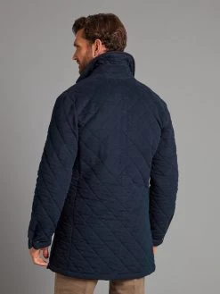 Quilted Moleskin Jacket - Navy -Clothing store 230823 OliverBrown Model2672