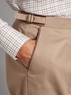 Lightweight Cotton Breeks - Tan -Clothing store 230823 OliverBrown Model3134