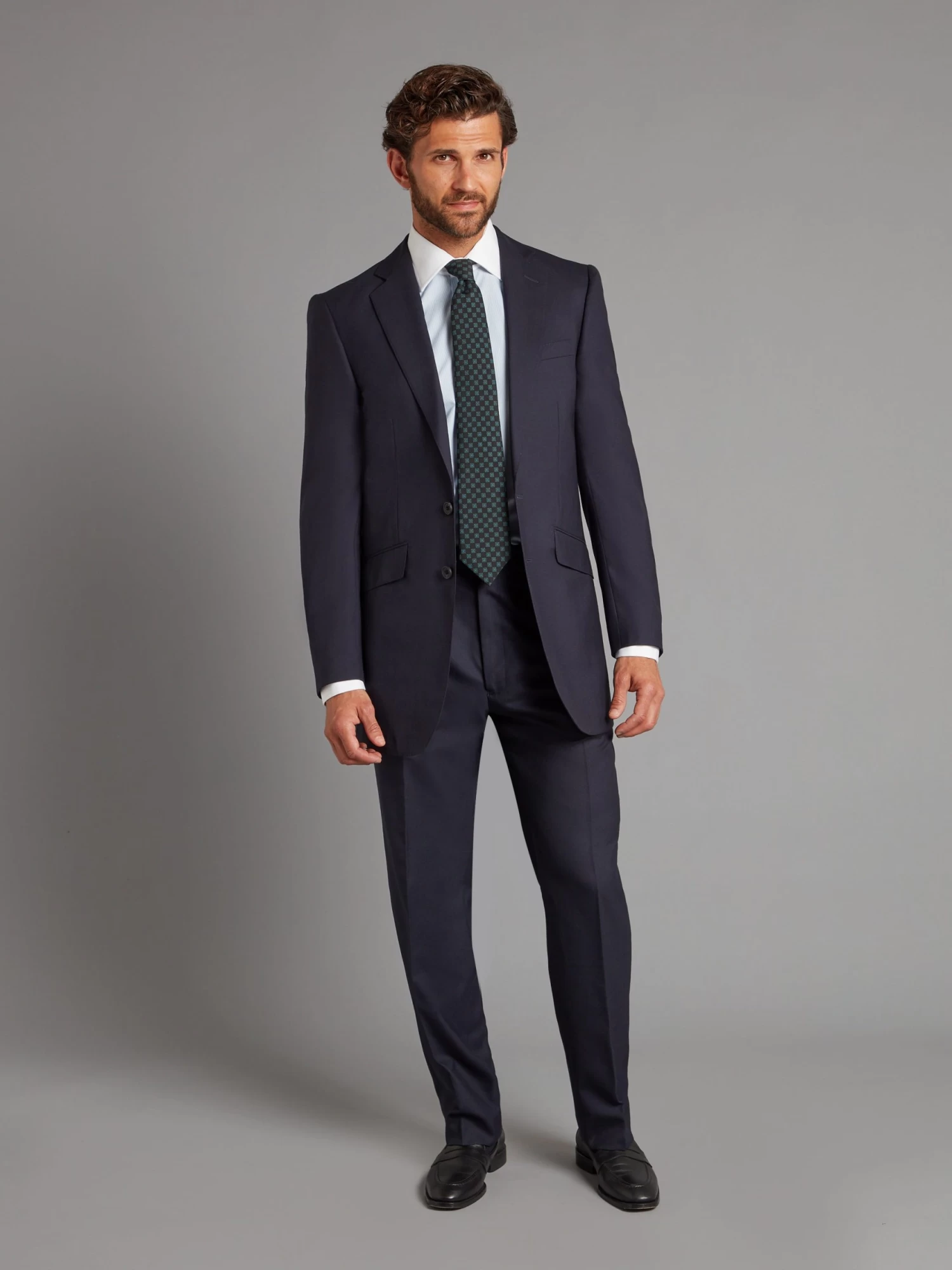 Lightweight Eaton Suit - Plain Navy 3 Lightweight Eaton Suit - Plain Navy