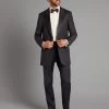 Luxury Carlyle Dinner Suit Loro Piana - Midnight -Clothing store 230823 OliverBrown Model3263