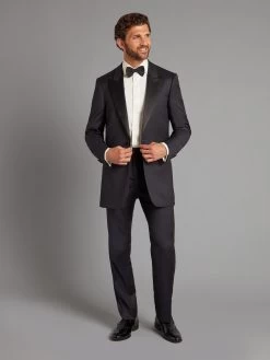 Luxury Carlyle Dinner Suit Loro Piana - Midnight