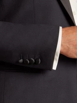 Luxury Carlyle Dinner Suit Loro Piana - Midnight -Clothing store 230823 OliverBrown Model3300