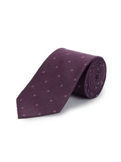 Diamond And Square Tie - Purple