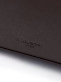 Leather Wash Bag - Brown -Clothing store 230928 OliverBrown1636