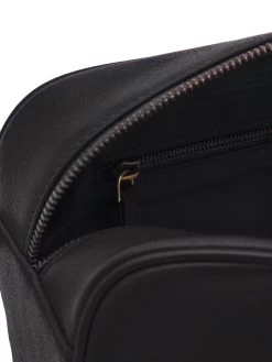 Leather Wash Bag - Black -Clothing store 230928 OliverBrown1639 1