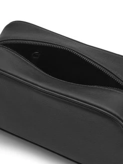 Leather Wash Bag - Black -Clothing store 230928 OliverBrown1641 2