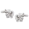 Knot Cufflinks - Silver -Clothing store 230928 OliverBrown1649