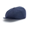 Baker Boy Cap - Cashmere Navy Herringbone