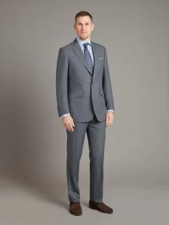 Sloane Suit Super 110's Wool - Plain Grey