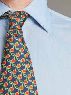 Berwick Shirt Classic Collar, Poplin - Mid Blue -Clothing store 231110 OliverBrown1388 1