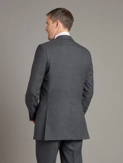 Eaton Suit Super 100's - Plain Grey -Clothing store 231110 OliverBrown1652