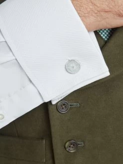 Double Breasted Moleskin Waistcoat - Moss Green -Clothing store 231110 OliverBrown1694