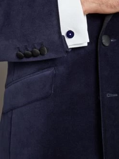 Eaton Jacket - Navy Velvet -Clothing store 231110 OliverBrown1756