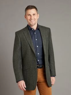 Eaton Jacket Check - Moss Green