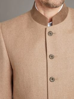 Austrian Jacket - Tan/Beige Herringbone 9 Austrian Jacket - Tan/Beige Herringbone -Clothing store 231110 OliverBrown1997