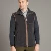 Schoffel Oakham Fleece Gilet - Gunmetal 1 Schoffel Oakham Fleece Gilet - Gunmetal -Clothing store 231110 OliverBrown2069