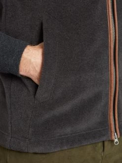 Schoffel Oakham Fleece Gilet - Gunmetal -Clothing store 231110 OliverBrown2078