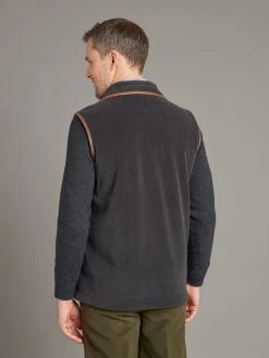 Schoffel Oakham Fleece Gilet - Gunmetal -Clothing store 231110 OliverBrown2084