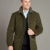 Quilted Moleskin Jacket - Olive -Clothing store 231110 OliverBrown2220