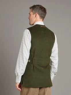 Shooting Vest - Moleskin Olive -Clothing store 231110 OliverBrown2324 1