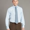 Berwick Shirt Classic Collar - Fine Stripe Sky Blue -Clothing store 231110 OliverBrown2419