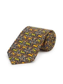 Deer Tie - Navy