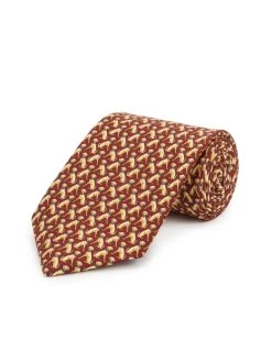 Labrador Tie - Burgundy