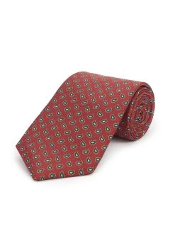 Paisley Design Tie - Burgundy