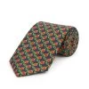 Stirrup Design Tie - Navy/Red -Clothing store 231115 OliverBrown2772
