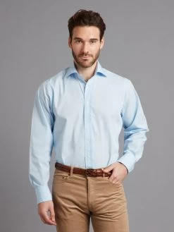 Berwick Shirt Classic Collar, Poplin - Sky Blue