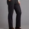 Pleated Trousers - Wool Twill Charcoal -Clothing store 231208 OliverBrown Model Ecom4450