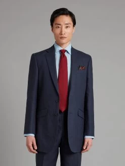 Eaton Jacket - Navy Linen