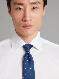 Slim Fit Classic Collar City Shirt - White -Clothing store 240202 Oliverbrown12797