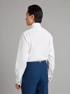 Slim Fit Classic Collar City Shirt - White -Clothing store 240202 Oliverbrown12804