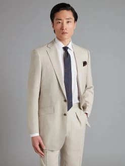 Eaton Suit - Dormeuil Natural Wool/Silk/Linen -Clothing store 240205 Oliverbrown13734 7a49272b 0ddc 4985 87a2 f653b9c51169