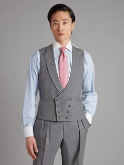 Highgrove Double Breasted Waistcoat - Grey