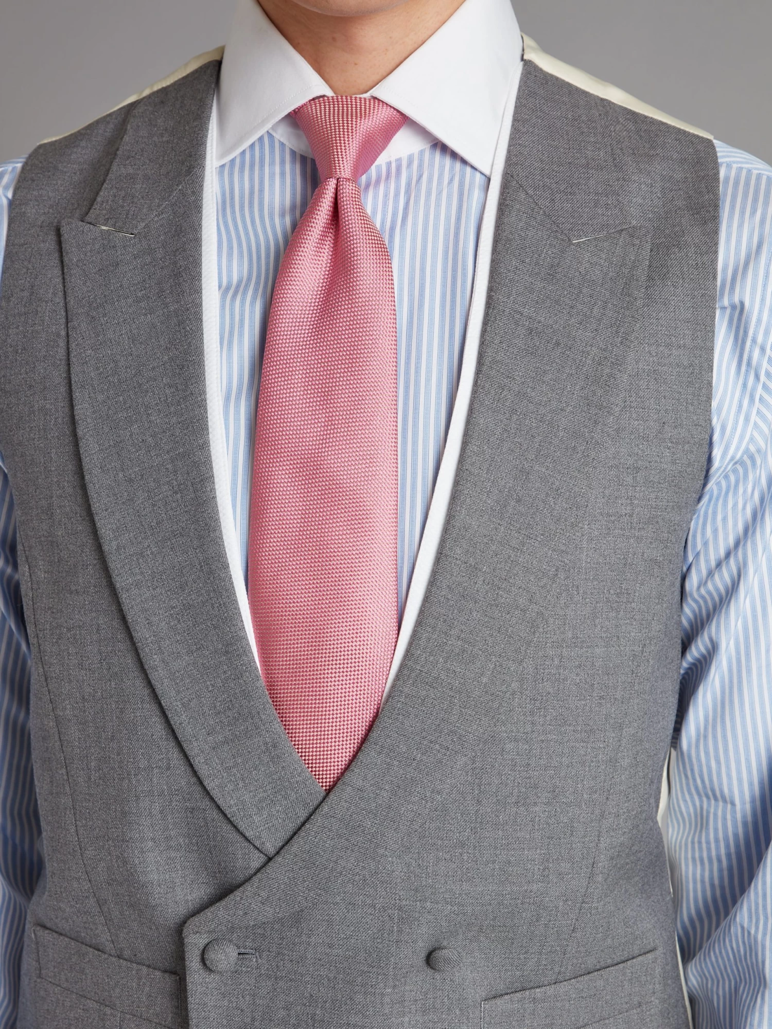 Highgrove Double Breasted Waistcoat - Grey 7 Highgrove Double Breasted Waistcoat - Grey - Image 5