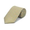 Mini Medallion Silk Tie- Brown -Clothing store 240513 OliverBrown3381
