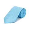 Mini Medallion Silk Tie - Blue -Clothing store 240513 OliverBrown3382