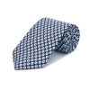 Mini Medallion Silk Tie - Navy