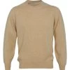 Lambswool Crew Neck Jumper - Camel 1 Lambswool Crew Neck Jumper - Camel -Clothing store 8
