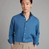 Amalfi Linen Shirt - Mid Blue -Clothing store Amalfi Shirt Linen Mid Blue 02 adf64d20 30a9 4e0d 9abb 85b79485a72a