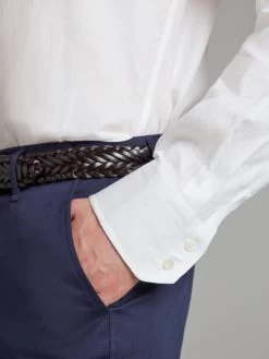 Collarless Shirt Linen - White -Clothing store Collarless Shirt Linen White 03 538adfc8 fc65 4816 a3df 02ef0c4351b6