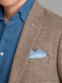 Eaton Jacket Prince Of Wales Linen - Brown -Clothing store Eaton Jacket Prince Of Wales Linen Brown 03 2ef063c5 7e09 415b bb64 ea4c32aee855