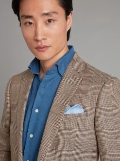 Eaton Jacket Prince Of Wales Linen - Brown -Clothing store Eaton Jacket Prince Of Wales Linen Brown 04 b4b98a4a fc00 445d ae78 3ffc10bf910e