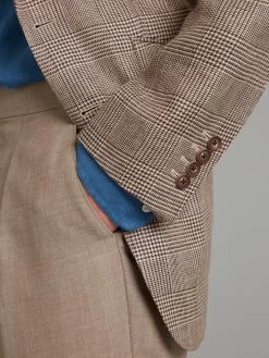 Eaton Jacket Prince Of Wales Linen - Brown -Clothing store Eaton Jacket Prince Of Wales Linen Brown 05 4dc03147 c679 4fcb b304 3f900c3807b0