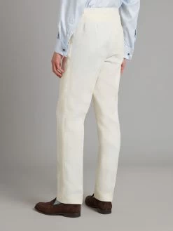Flat Front Linen Trousers - Ivory 8 Flat Front Linen Trousers - Ivory -Clothing store Eaton Suit Ivory Linen 03 1cd4b291 3679 45d1 bf4a e1af89fe673e